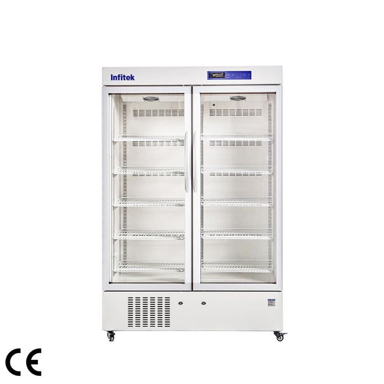 2-8 ℃ Double Door Pharmaceutical Refrigerator, PR5-1000 — Refrigerator & Freezer Laboratorium