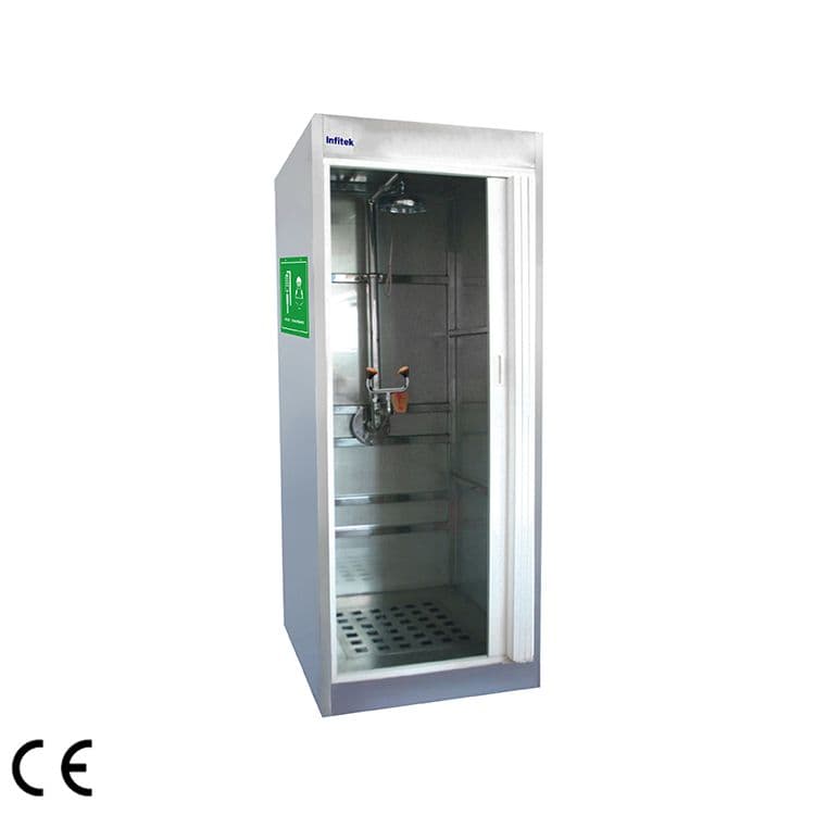 Emergency shower & eye wash room, EEWS-211 — Eye Washer & Keselamatan Laboratorium