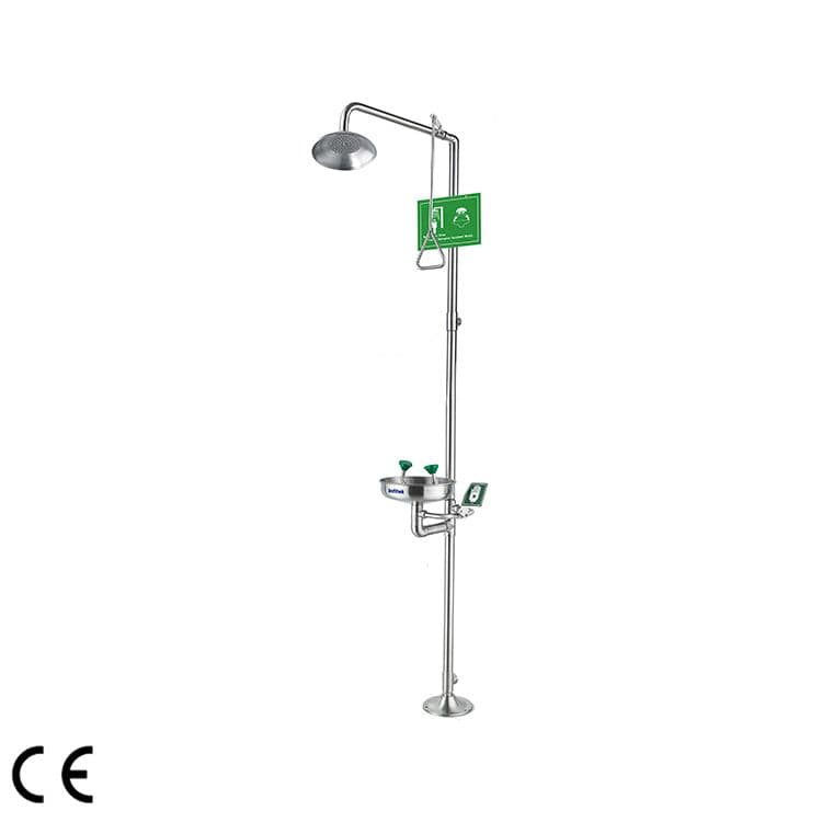 Eye/Face wash and shower combination station, EEWS-311 — Eye Washer & Keselamatan Laboratorium