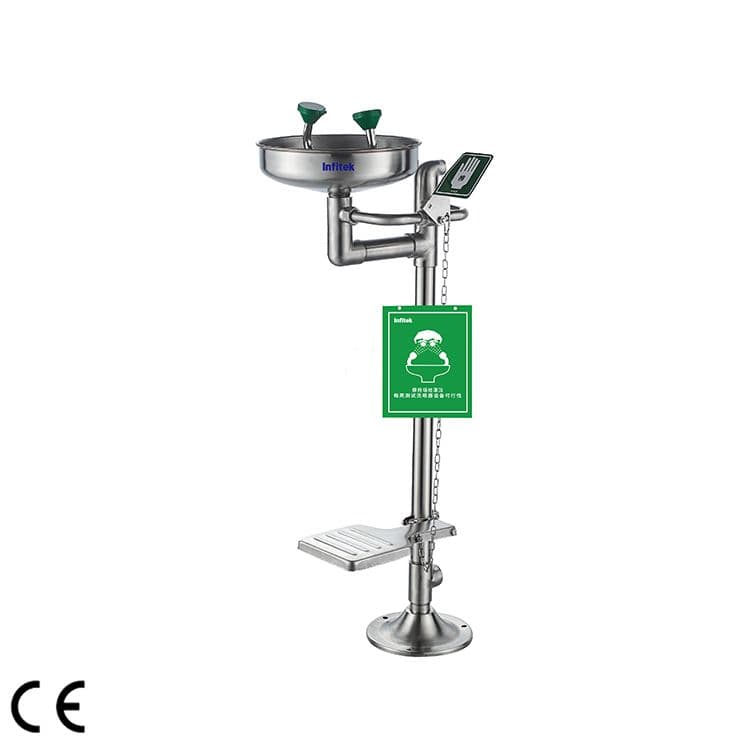 Vertical emergency eye wash, EEWS-314 — Eye Washer & Keselamatan Laboratorium