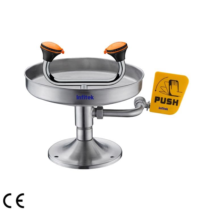 Removable Double Nozzle Eye Wash, EWM-201 — Eye Washer & Keselamatan Laboratorium