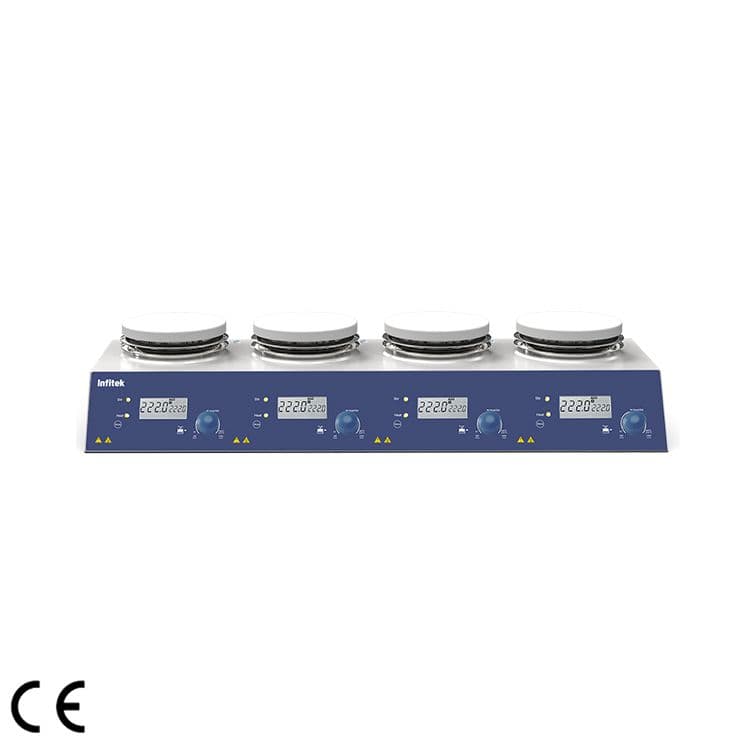 Hotplate Magnetic Stirrer, 4-Channel Type, HPS-M340-S4 — Stirrer, Mixer & Hotplate