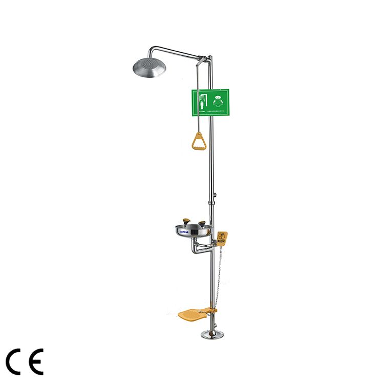 Eye/Face wash and shower combination station, EEWS-302 — Eye Washer & Keselamatan Laboratorium