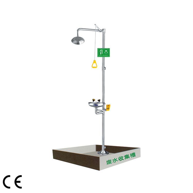 Eye face wash and shower combination station, EEWS-307 — Eye Washer & Keselamatan Laboratorium