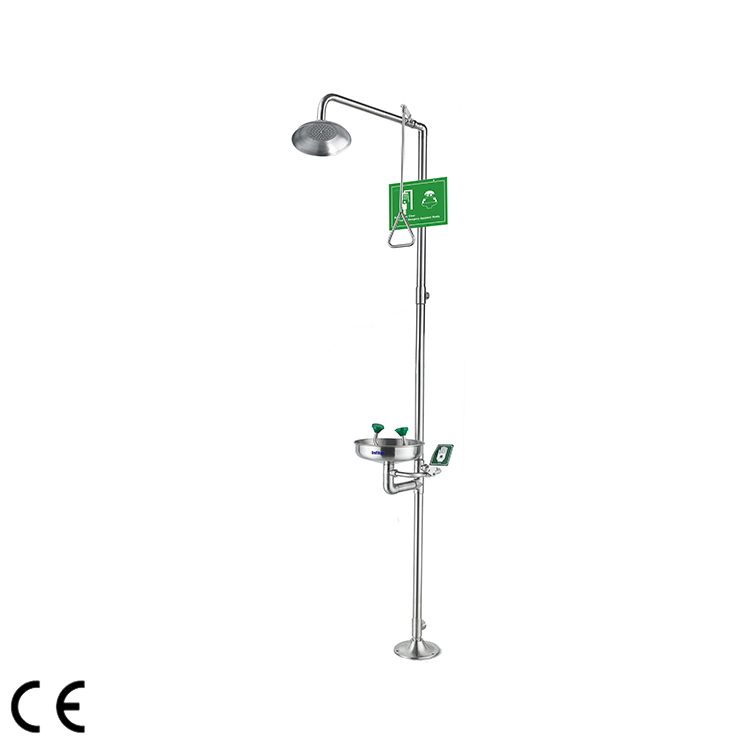 Eye/face wash and shower combination station, EEWS-312 — Eye Washer & Keselamatan Laboratorium