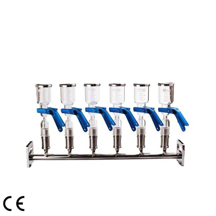 Manifolds Vacuum Filtration, Glass, MFA-6G/MFA-6PTFE — Pompa Vakum & Sistem Vakum