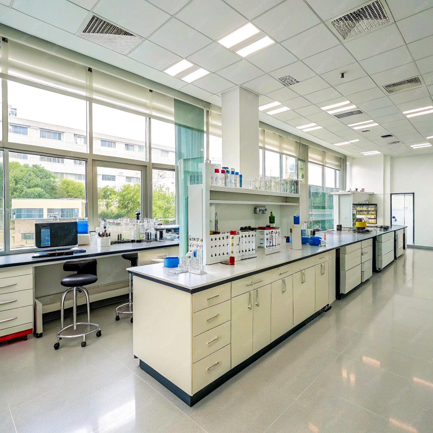 meja laboratorium
